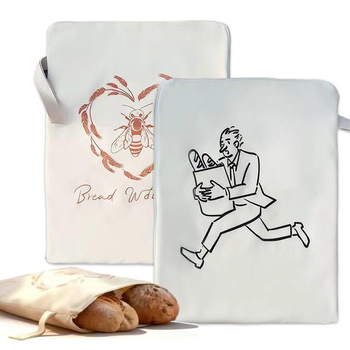 Brotbeutel, 2 Stück 43.2 * 33 wiederverwendbare Bienenwachs-Brotbeutel, die für Brot, Obst und Gemüs