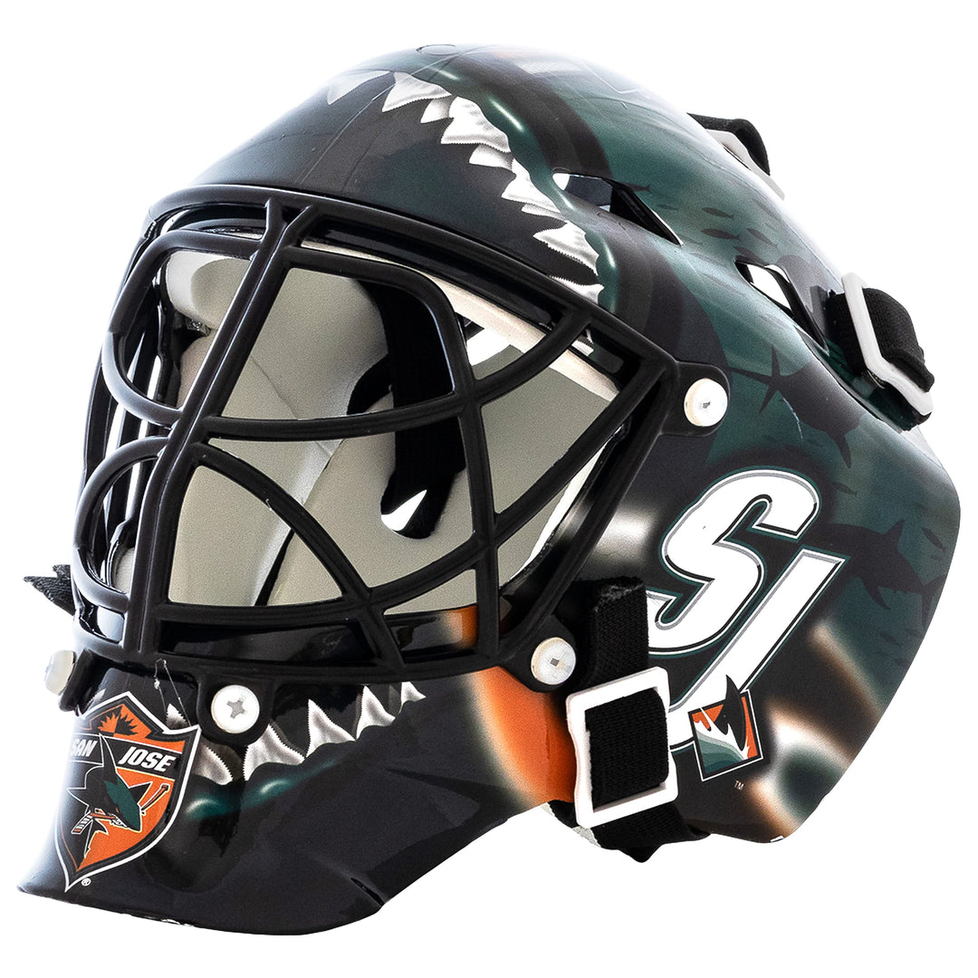 Franklin Sports NHL Team Logo Mini Hockey Goalie Mask with Case - Collectible Goalie Mask with Offic