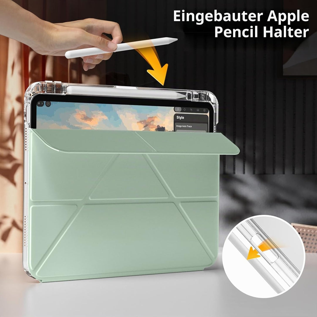 Hülle für iPad 11. Generation (A16) 11 Zoll 2025, iPad 10. Generation 10,9 Zoll 2022 mit Stifthalter