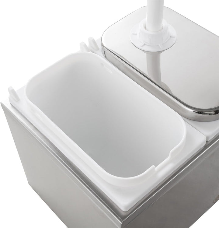 GastroHero Saucenspender 2x 2 Liter – Dosierpumpe PP für Saucen, Ketchup, Mayonnaise, Dressings &amp; Fl