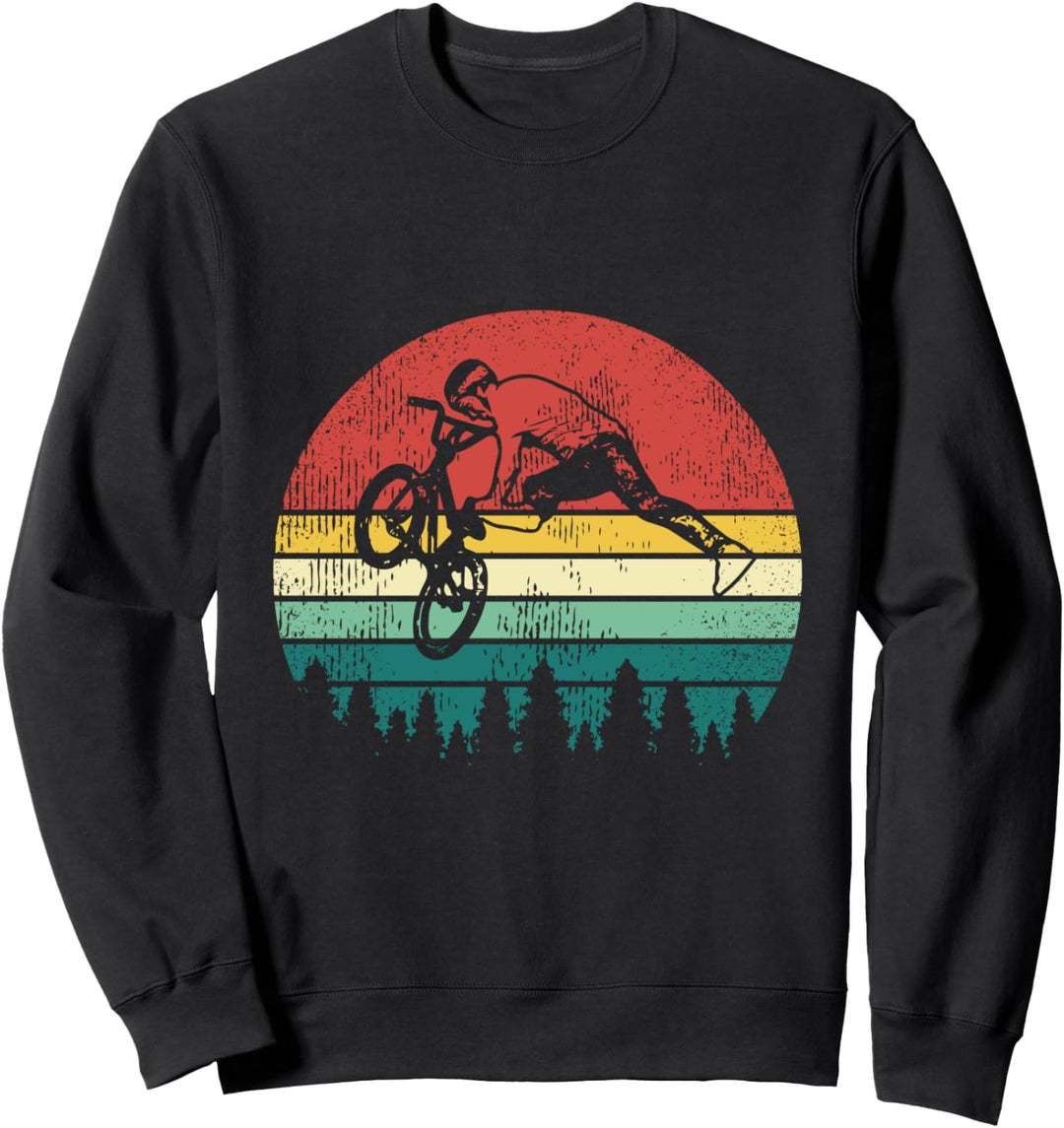 Retro BMX Fahrradfahren Fahrrad BMX Biker Sweatshirt