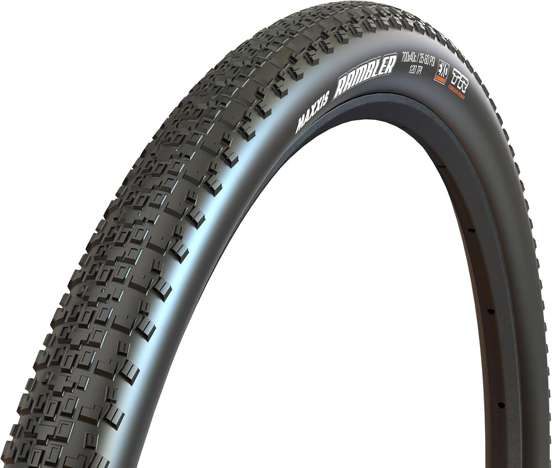 Maxxis Rambler 120TPI Dual Compound EXO Tubeless Ready Faltreifen Schwarz 700x38c, Schwarz 700x38c
