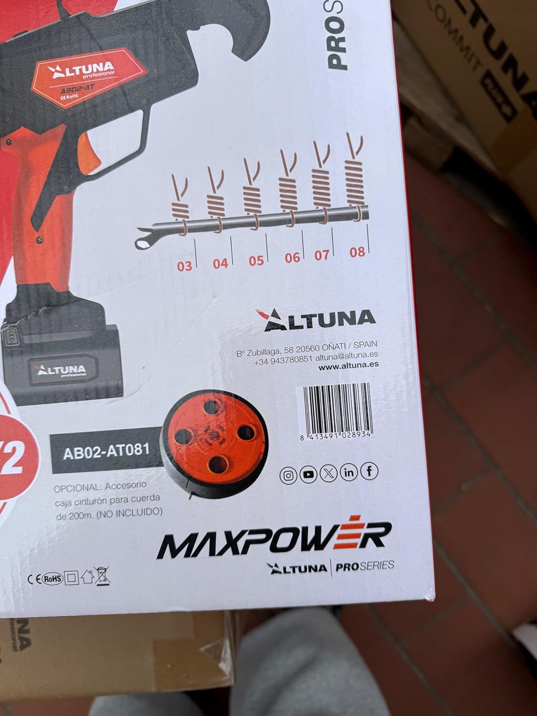 Altuna Akku-Bindegerät AB02-AT 16,8 V mit 2 Batterien 2,5 Ah | Professionelles Bindegerät für Weinbe