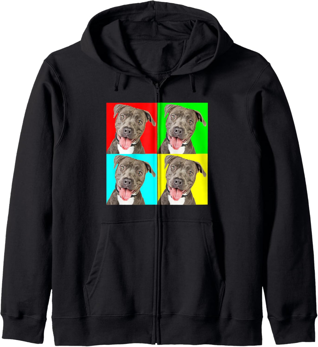 Pop Art Dog Pitbull 1 Kapuzenjacke