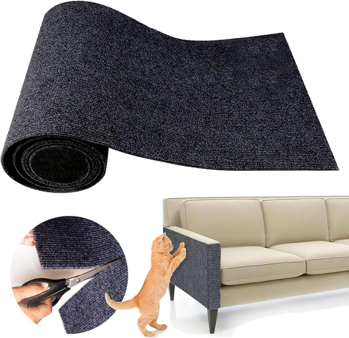 200cmx40cm Kratzmatte Selbstklebend für Katzen, DIY Kratzschutz Sofa, Kratzteppich, Kratzbretter für