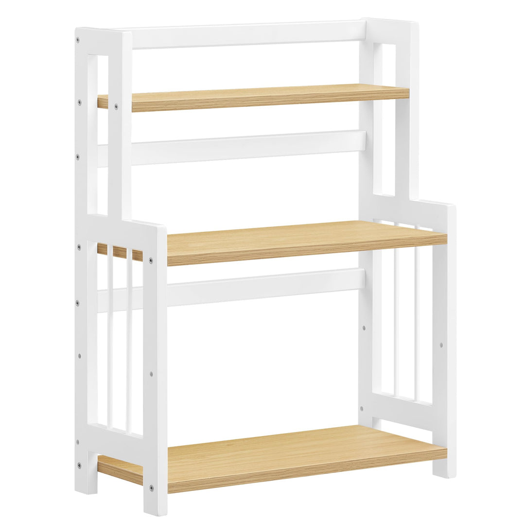 SONGMICS Gewürzregal mit 3 Ebenen, Küchenregal, Aufbewahrungsregal, für Arbeitsplatte, Bambusgestell