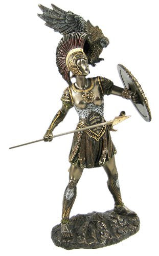 Private Labe athena skulptur griechische göttin, bronzefarben Xyz XYZ