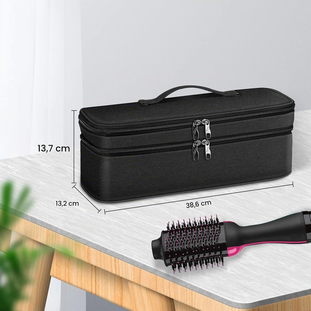 SITHON Reise Tasche für Revlon Salon One-Step Volumiser, Doppellagige Tragetasche für Dyson Airwrap,