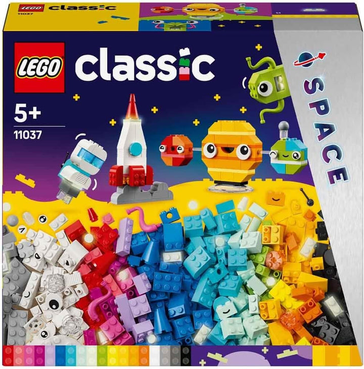 LEGO Classic Kreative Weltraumplaneten, baubares Sonnensystem-Modell für Kinder, Weltraum-Spielzeug