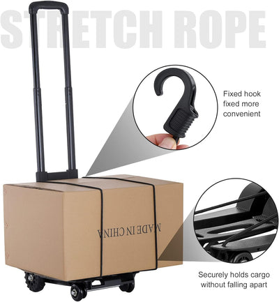 Meisax Mini Faltbare Sackkarre Klappbar Transportwagen 40KG Tragkraft, Leichte Klappbar Transportkar
