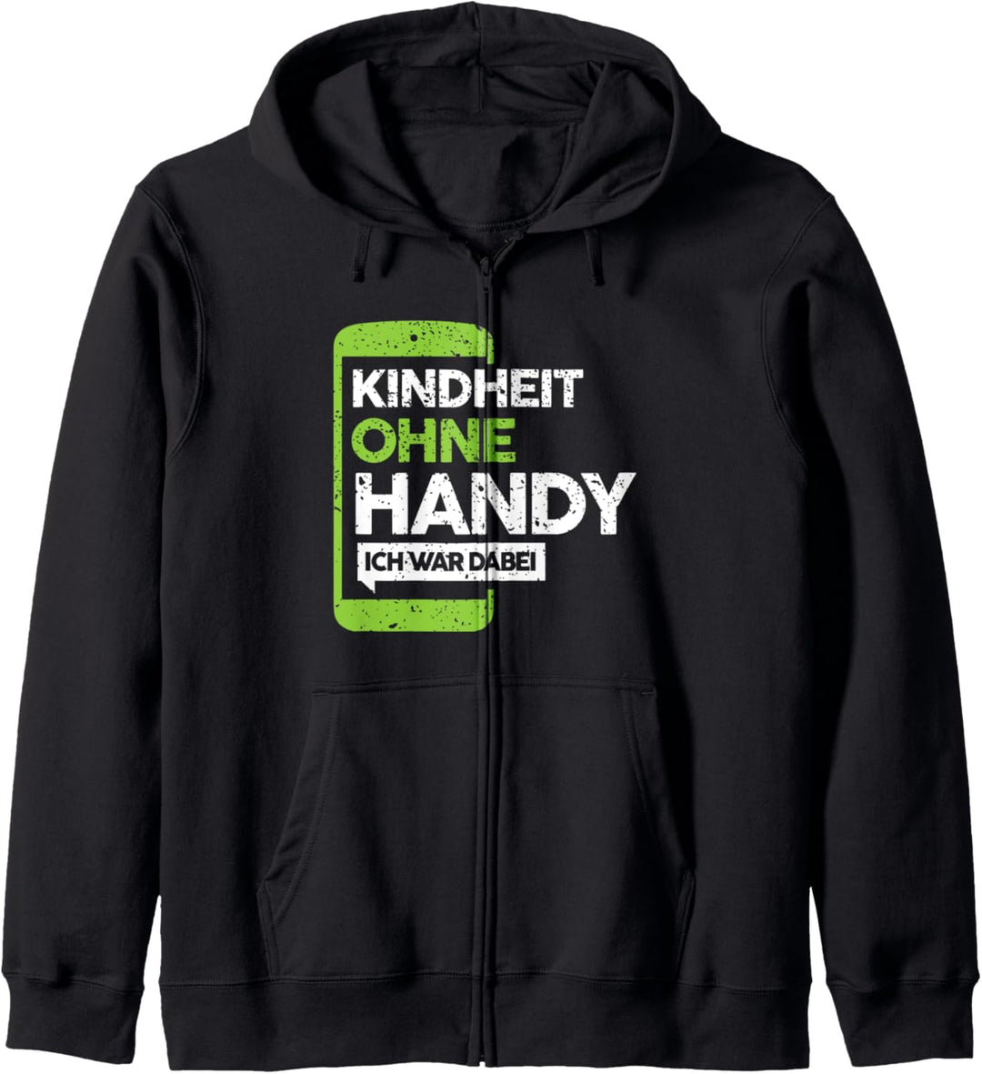 Kindheit Ohne Handy Ich War Dabei | Lustige Sprüche Retro Kapuzenjacke
