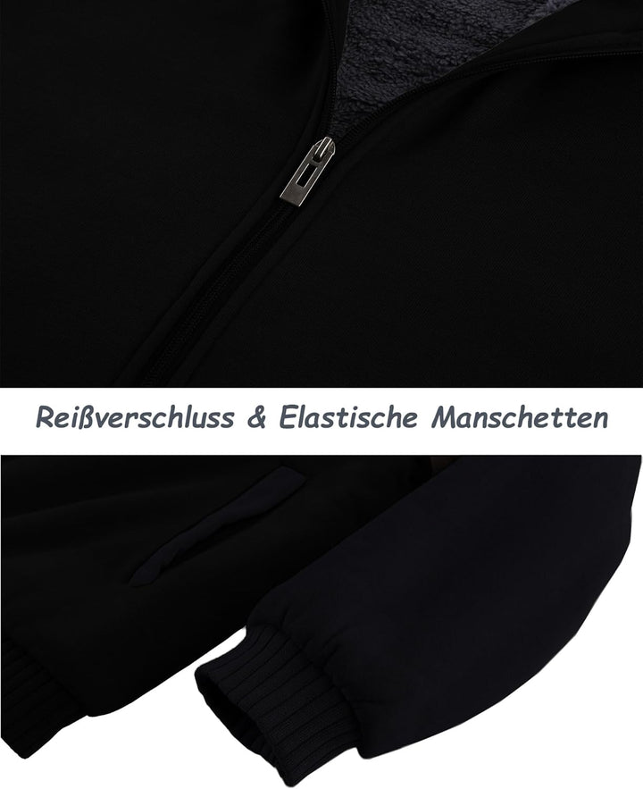 SwissWell Hoodies für Männer mit Kapuze Sweatshirts Reissverschluss Kapuzenjacke, M