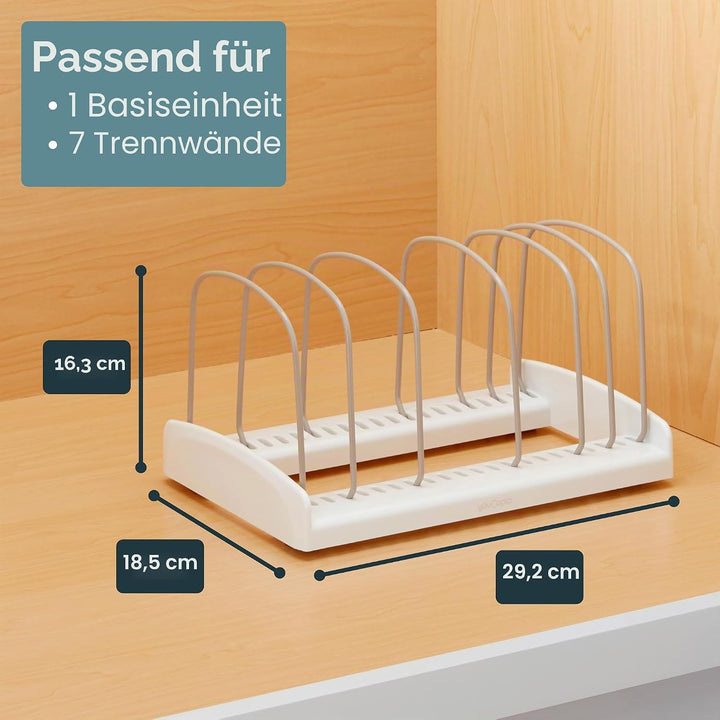 YouCopia Bakeware Rack StoreMore verstellbar, Kunststoff, Weiss, Standard
