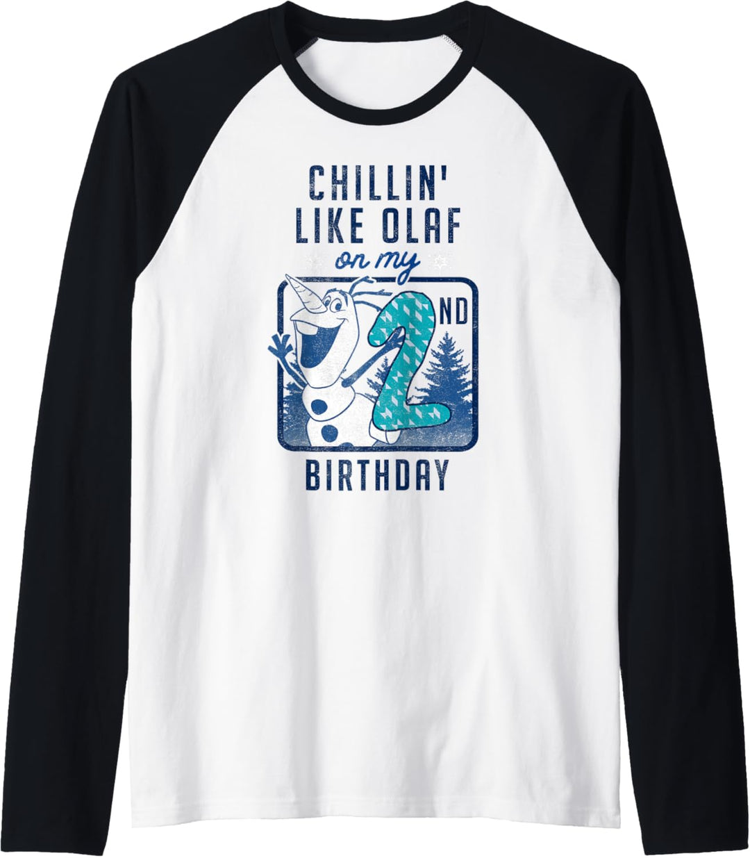 Disney Frozen Olaf Chillin' On My 2nd Birthday Raglan