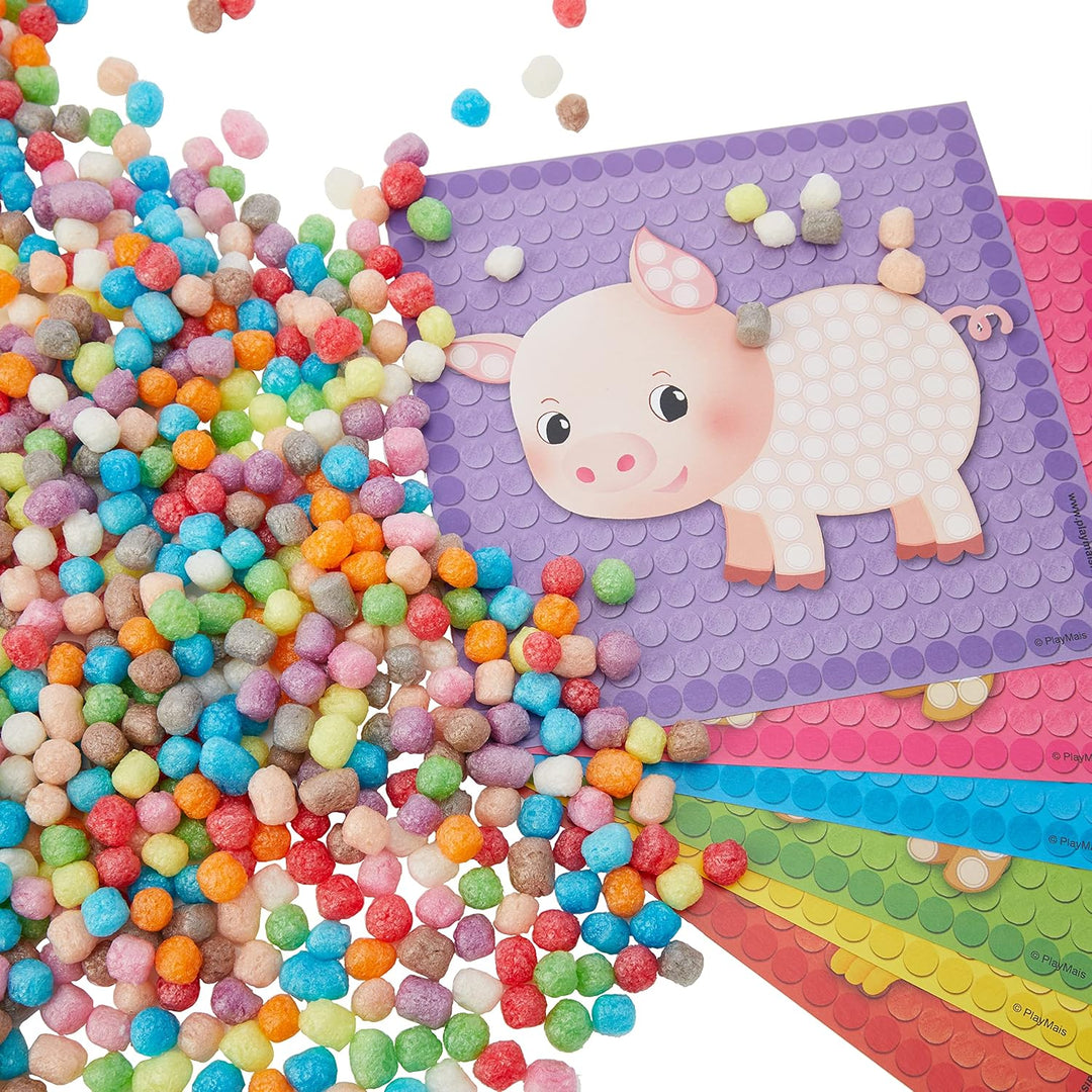 PlayMais 160255 - PlayMais Mosaic Little Farm, Bastelset