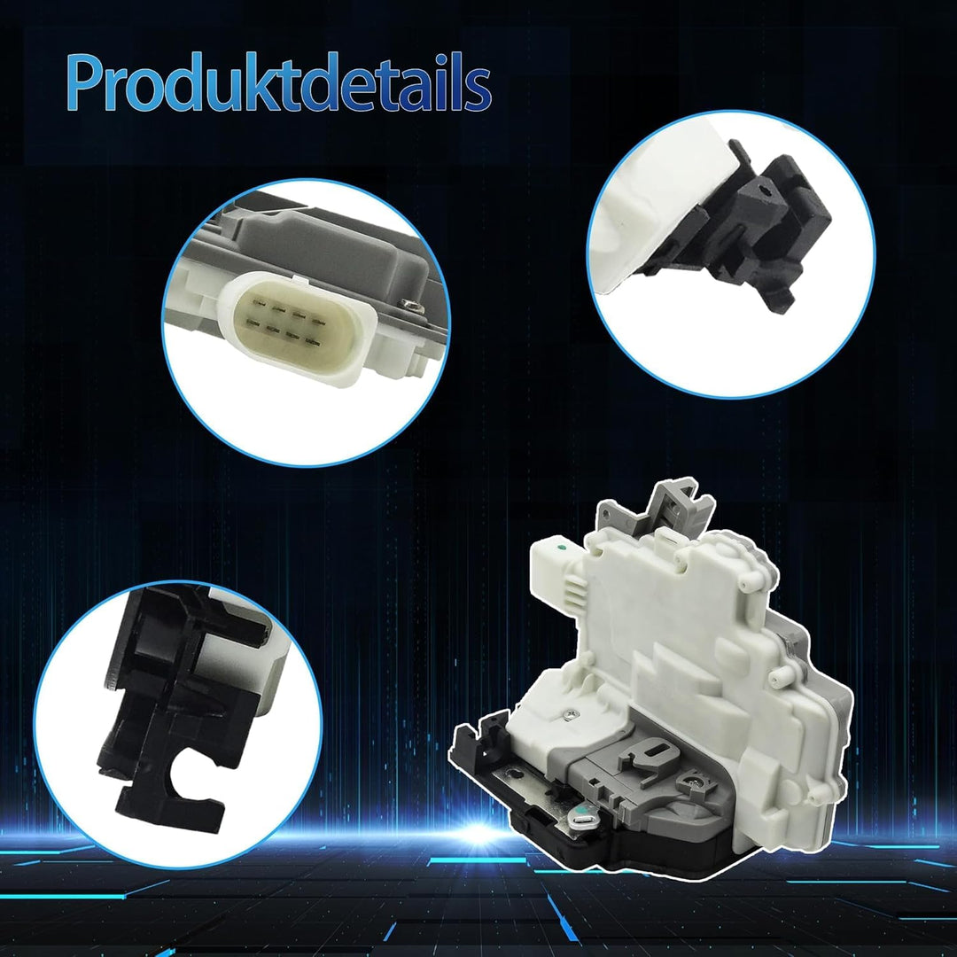 HISports Türschloss Stellmotor Links hinten 3C4839015A Kompatibel mit VW PASSAT TIGUAN Audi Q7 SUPER