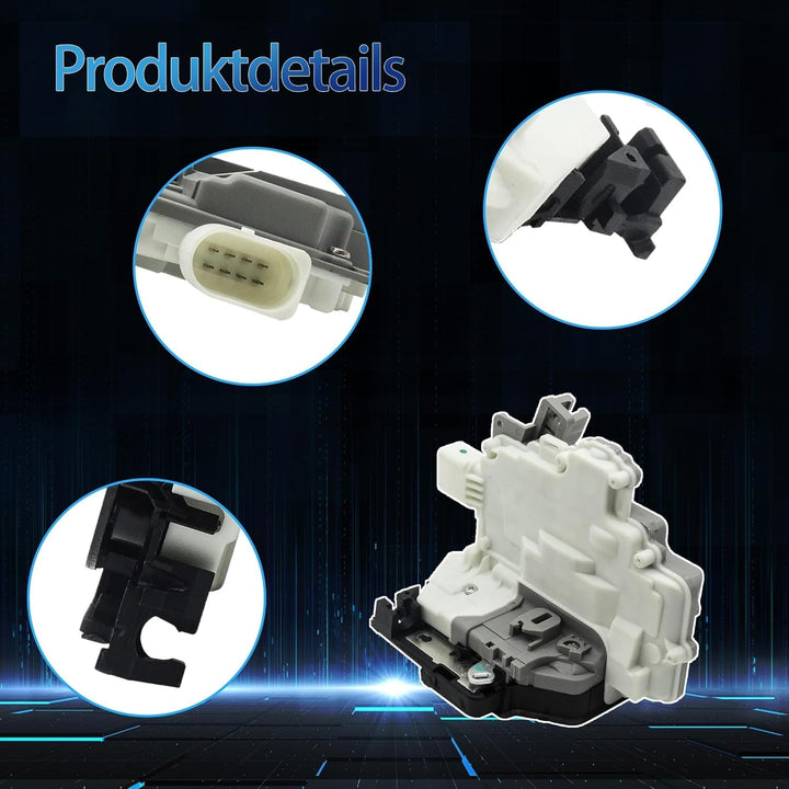 HISports Türschloss Stellmotor Links hinten 3C4839015A Kompatibel mit VW PASSAT TIGUAN Audi Q7 SUPER