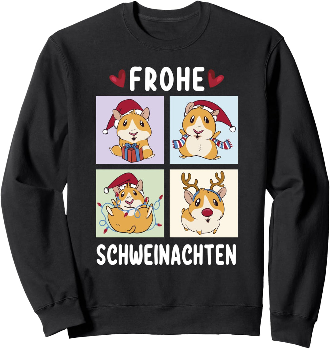 Frohe Schweinachten Meerschweinchen Weihnachten Sweatshirt