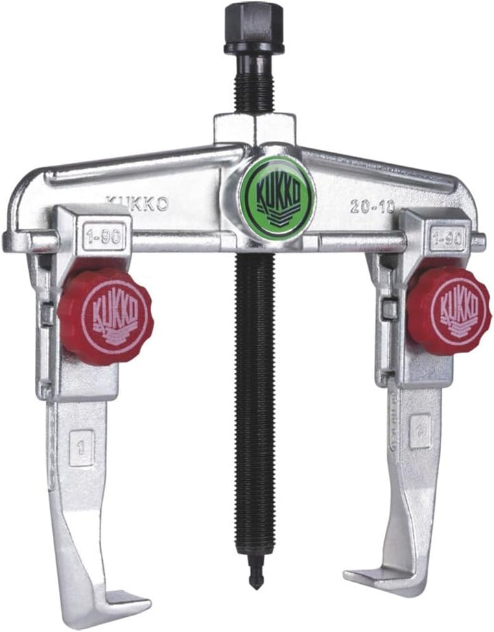 Kukko 20-1+ Abzieher zweiarmig T.100mm W.90mm Schnellverstellung Handstellrändel 90 x 100 mm, 90 x 1