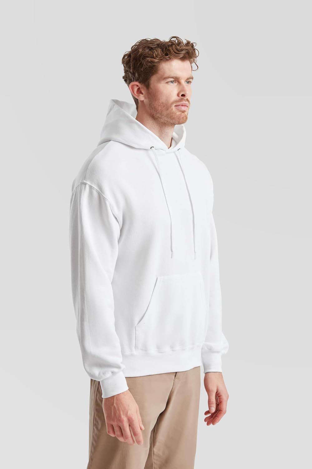 Fruit of The Loom Herren Ss106m Kapuzenpullover L Weiss, L Weiss