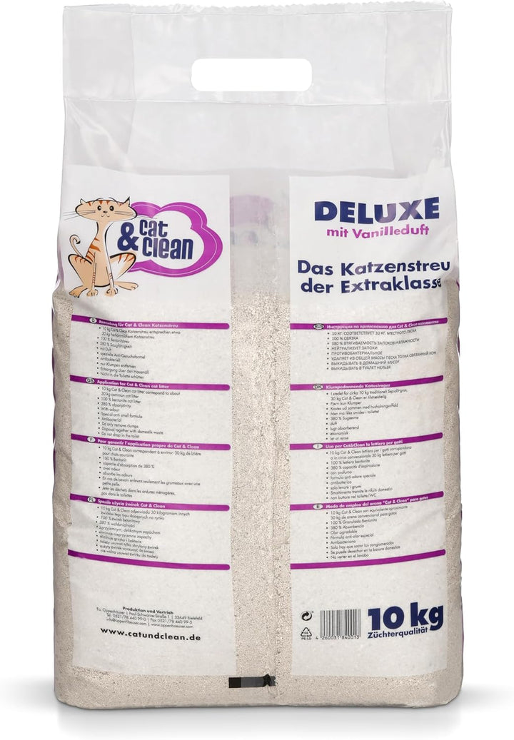 Cat & Clean CCD10 deluxe mit Vanilleduft Deluxe Vanilleduft 10 kg (1er Pack), Deluxe Vanilleduft 10