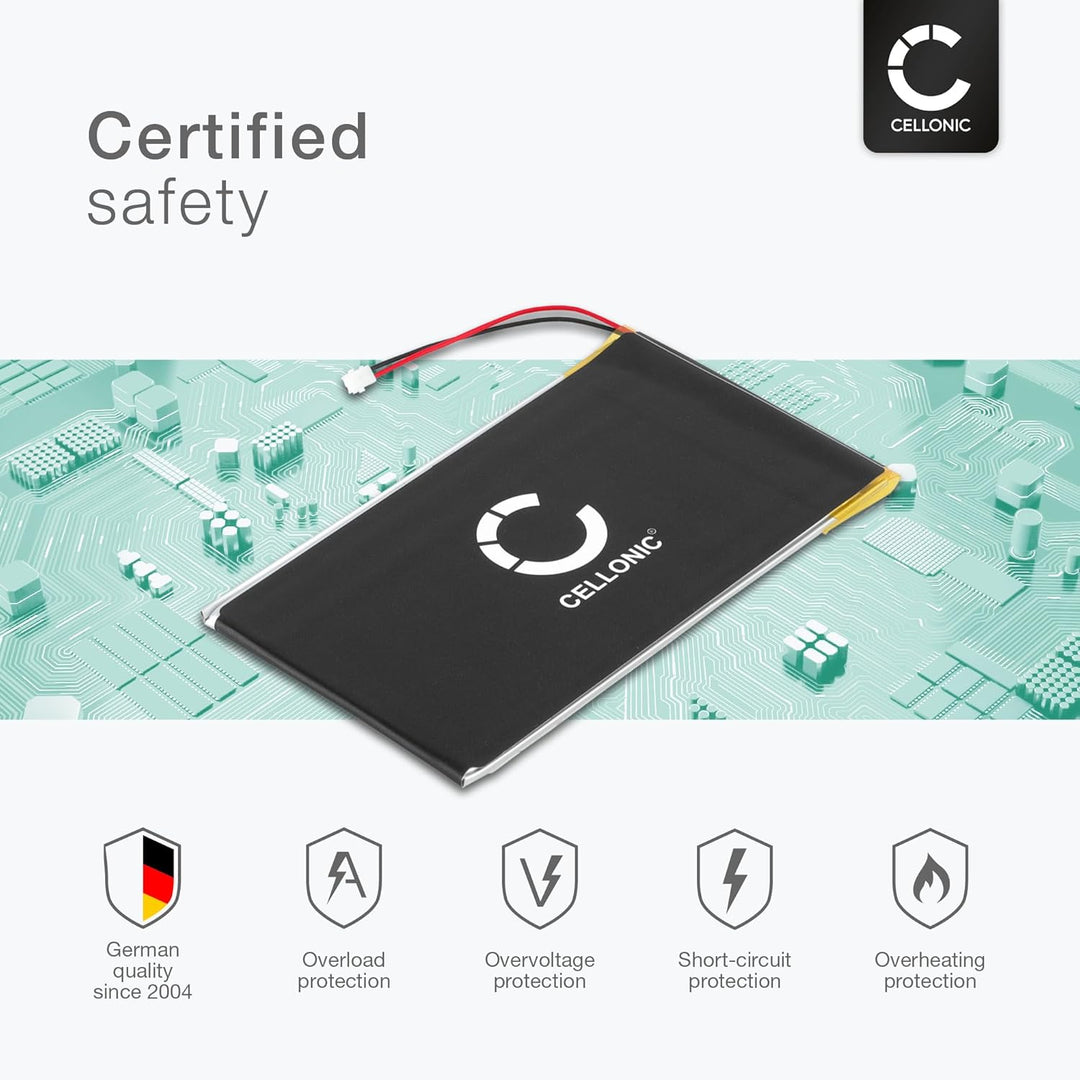 CELLONIC, Akku für Tablet kompatibel mit Kobo Aura, H2O, Glo HD, kompatibel mit Pocketbook PR-285083