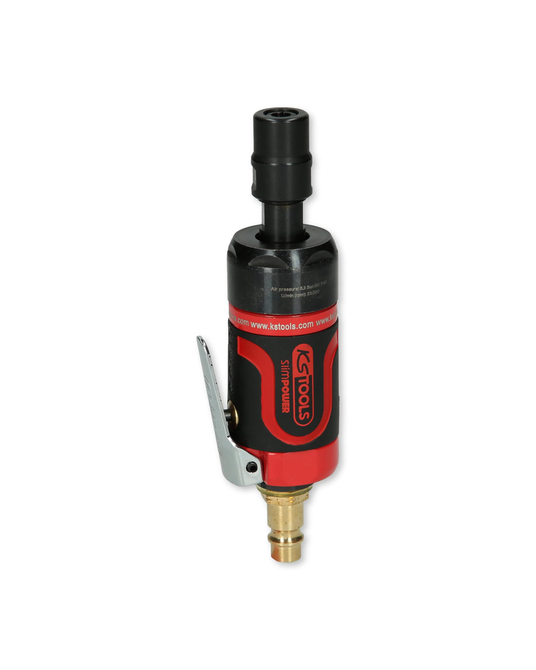 KS Tools Mini Stabschleifer Druckluft gerade SlimPOWER 515.5530 I Geradschleifer mit Drehzahl-Reguli