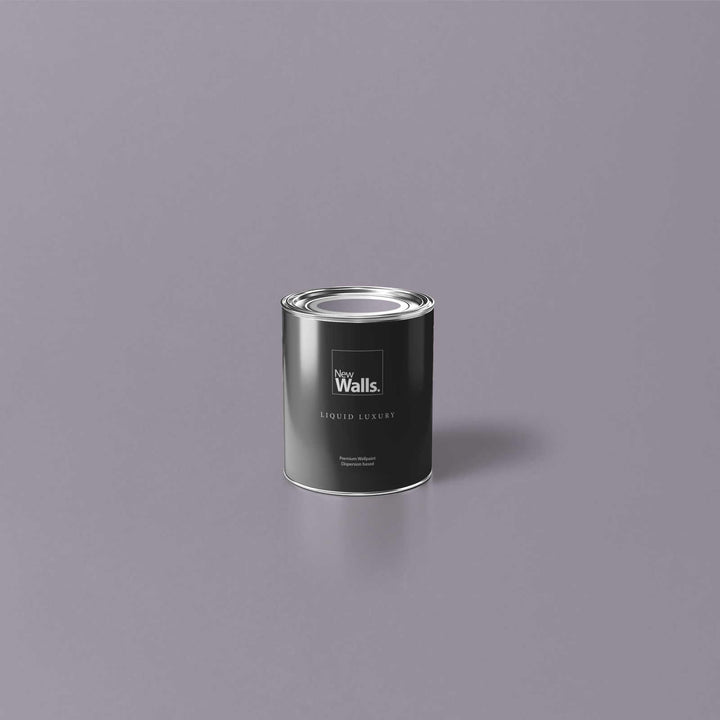 New Walls Premium Wandfarbe Violett, Lila Liquid Luxury Dispersionsfarbe für Innenräume – 1 L 1000 m