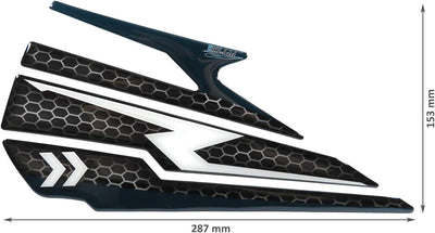 BIKE-label Tankpad Seitenpad kompatibel für KTM 1290 Super Duke R ab BJ 2020 X800464VA 1290 Super Du