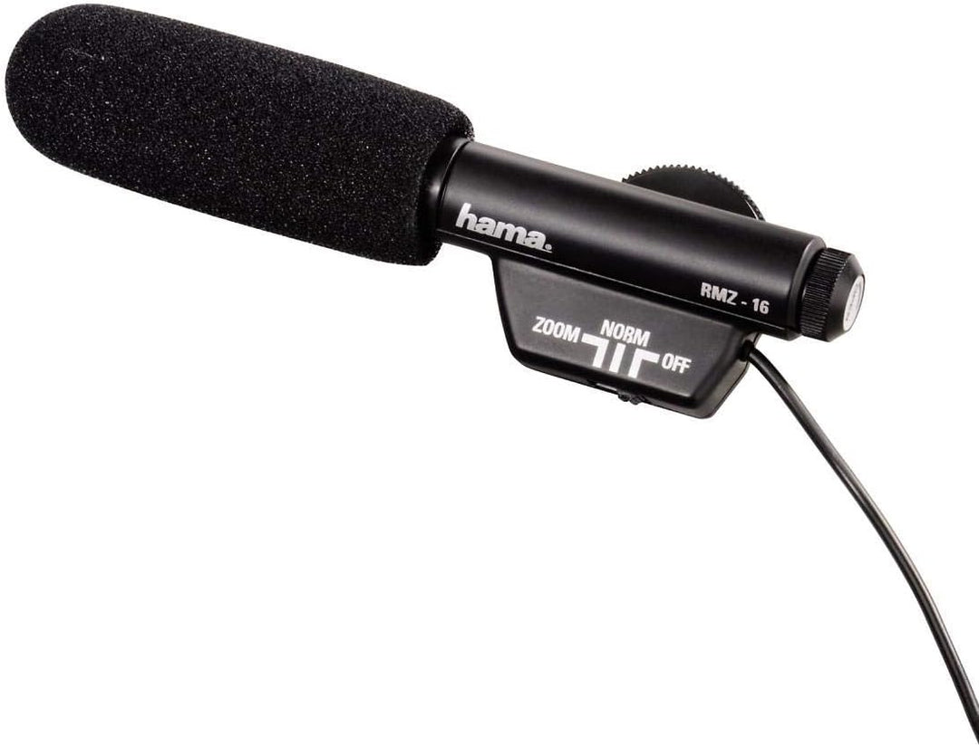 Hama Richtmikrofon für Camcorder, Spiegelreflex- und Systemkameras, Umschaltbare Richtcharakteristik