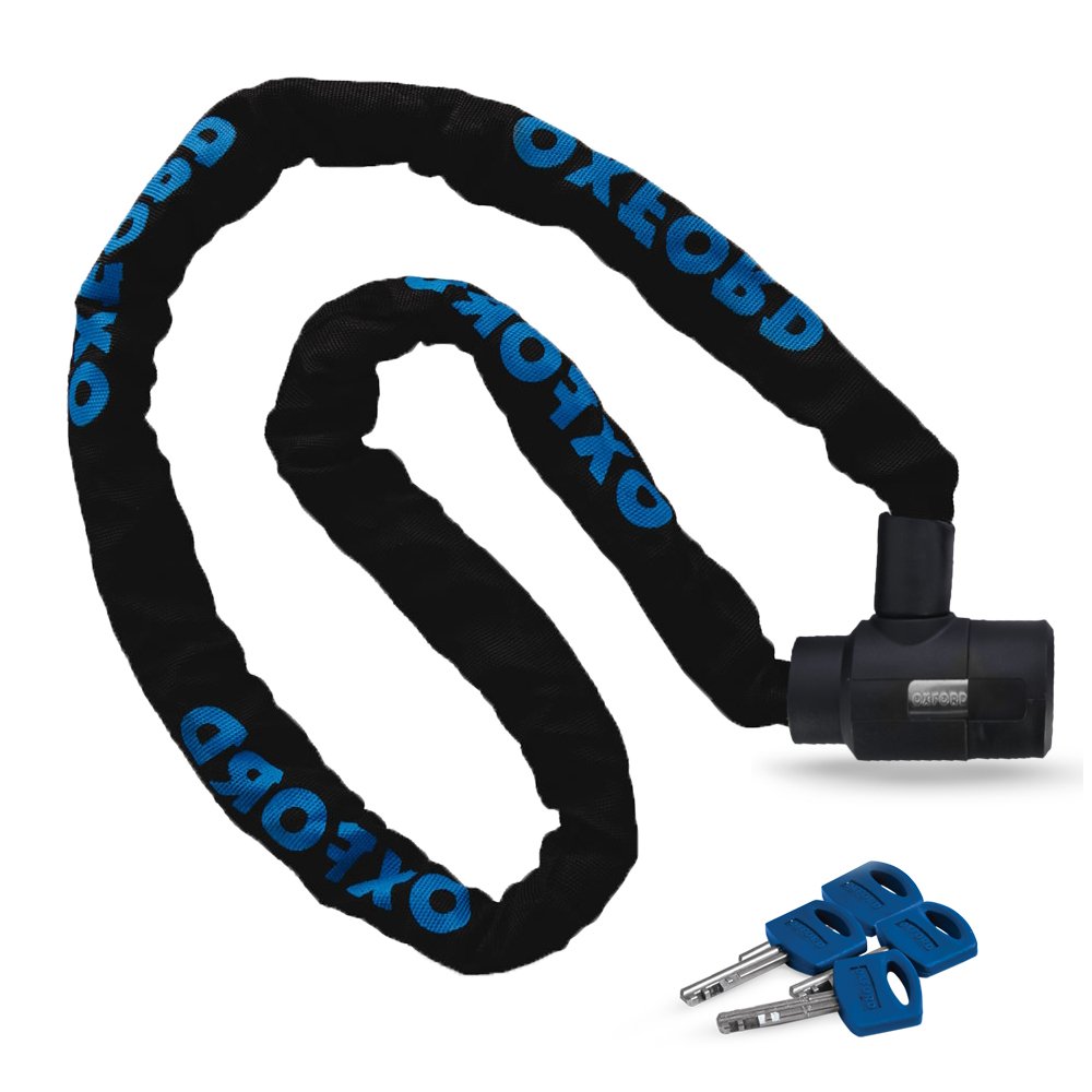 Oxford Unisex Gp Motorrad Schlösser, Schwarz, 1.2m x 9.5mm, 1.2m x 9.5mm