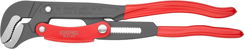 KNIPEX Rohrzange S-Maul mit Schnelleinstellung, Chrom-Vanadium, grau pulverbeschichtet, mit rutschhe