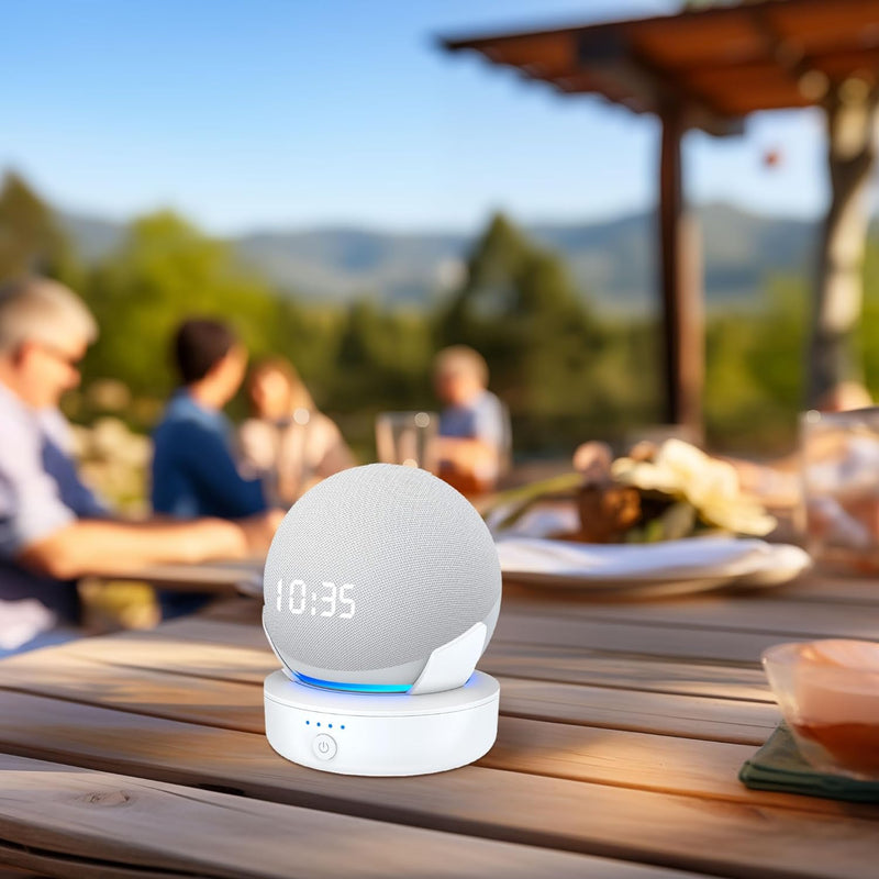 Akkustation für 4. & 5. Gen Smart Lautsprecher (Weiss), Weiss