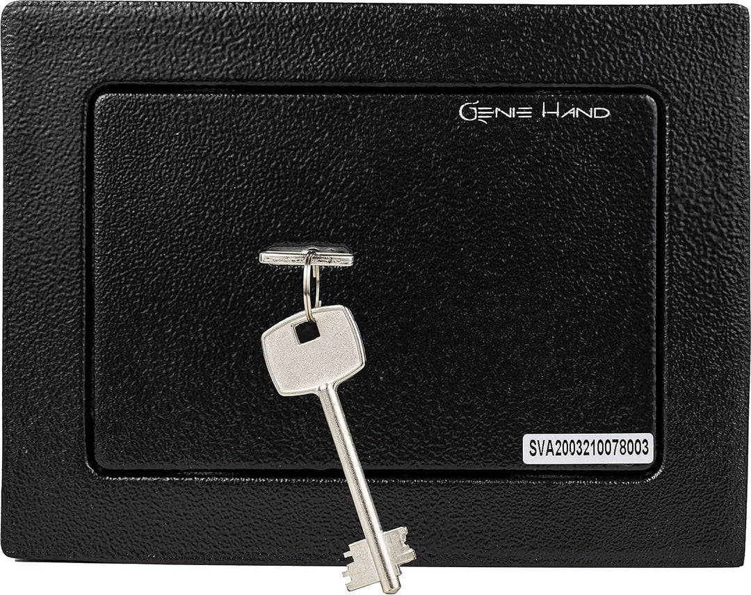 Genie Hand – Mechanische Tresorbox mit Einwurfschlitz– Doppelbartschloss (mini), mini