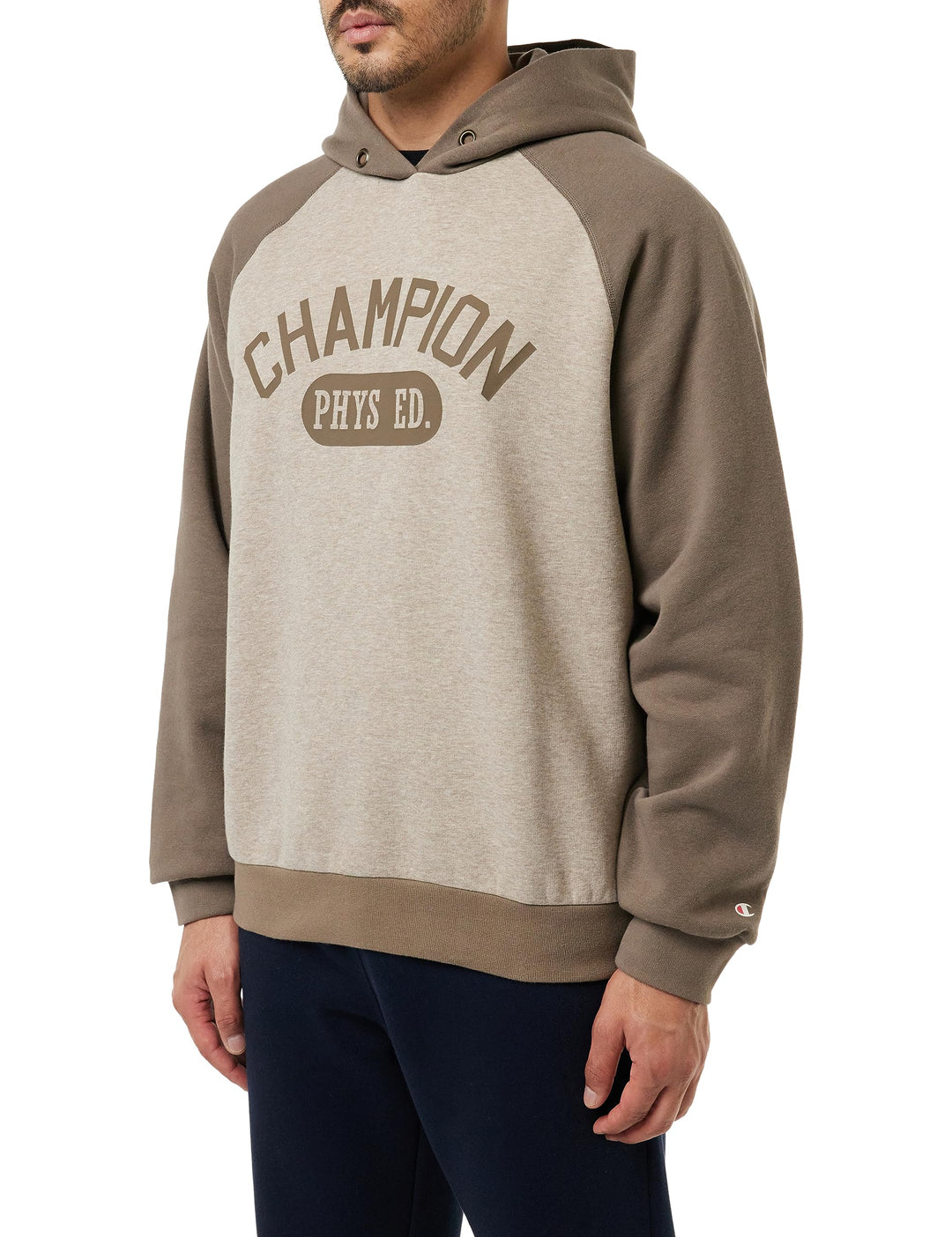 Champion Herren Legacy Athletics Polyfleece Kapuzenpullover (1er Pack) L Marrone Funghi Melange/Cioc