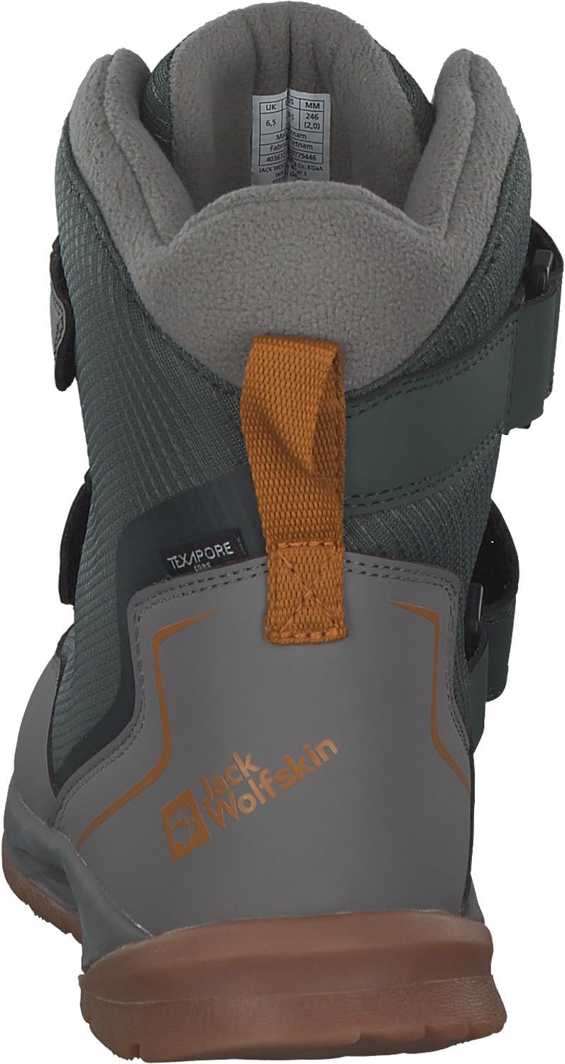 Jack Wolfskin Unisex Kinder Polar Bear Texapore High Vc K Schneestiefel 26 EU Slate Green, 26 EU Sla
