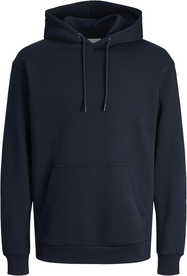 JACK & JONES Male Kapuzenpullover Einfarbig Kapuzenpullover XS Navy Blazer, XS Navy Blazer