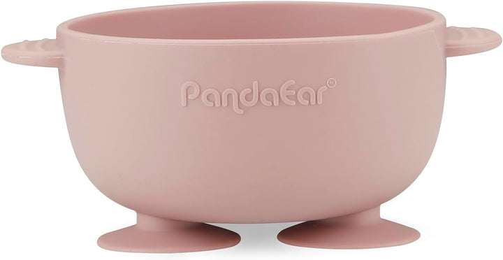 PandaEar 3 Pack Babysaugschalen &3 Babylöffel| Leckdichte Aufenthalts Silicon Food Bowl für Babys Ki