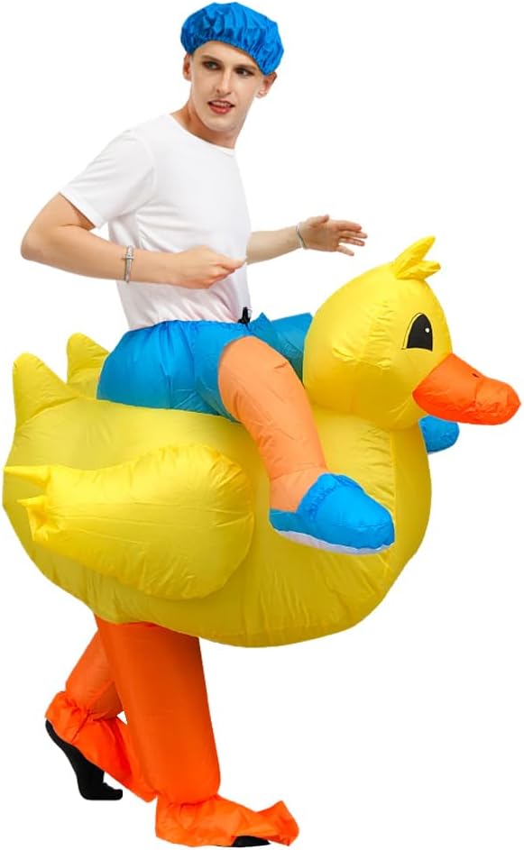 JASHKE Aufblasbares Kostüm Entenkostüme Aufblasbare Halloween Kostüme für Erwachsene