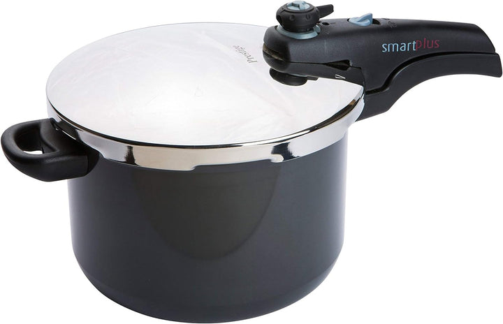 Prestige Smartplus Harteloxierte Antihaft-Schnellkochtopf – 6 Liter, schwarz