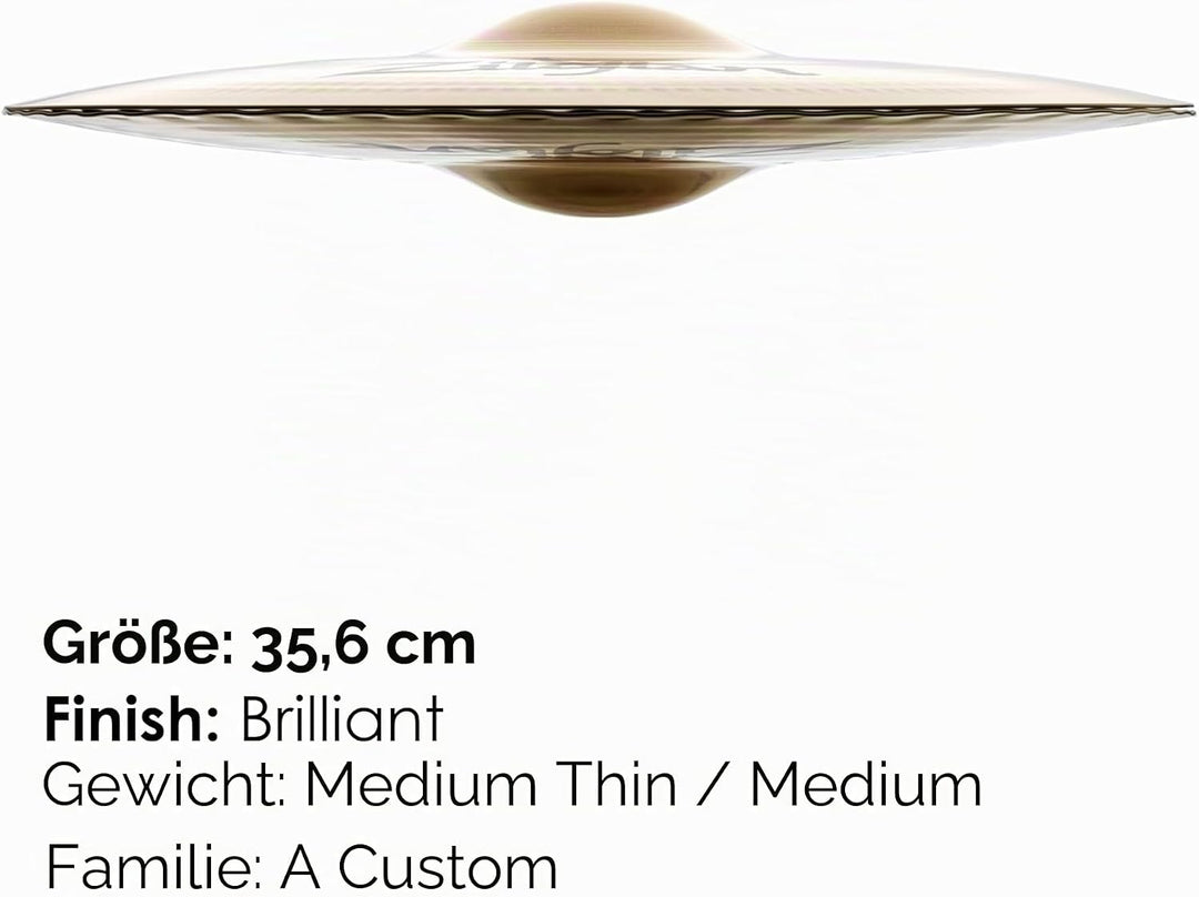 Zildjian A Custom Series - 14" Mastersound Hi-Hat Cymbals - Pair 14 Zoll Pair, 14 Zoll Pair