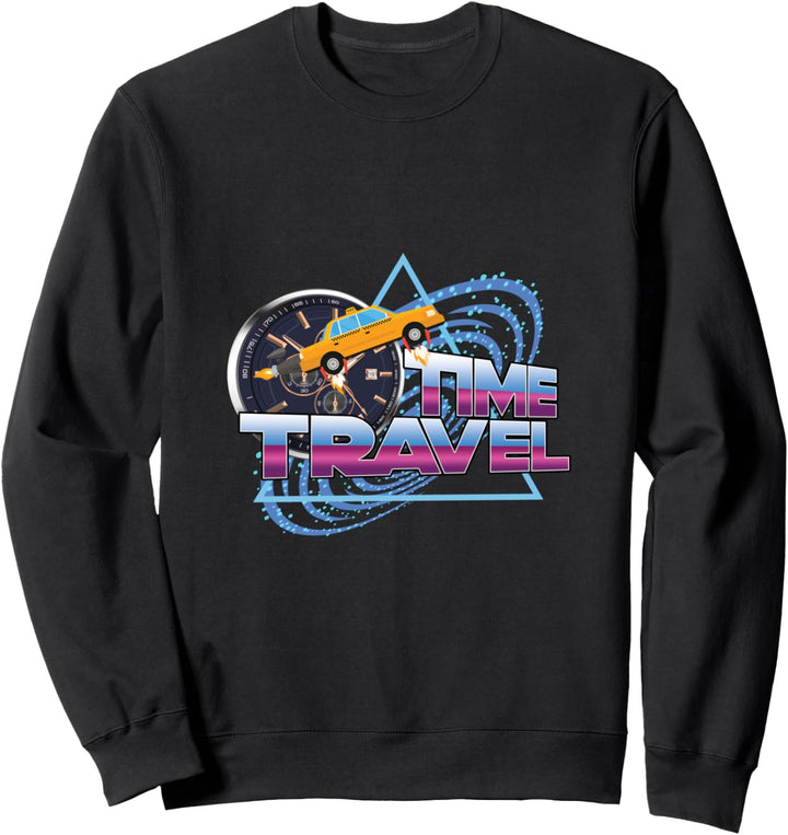 Zeitmaschine Auto Uhr Uhrwerk Universum Reise Geschenk Sweatshirt