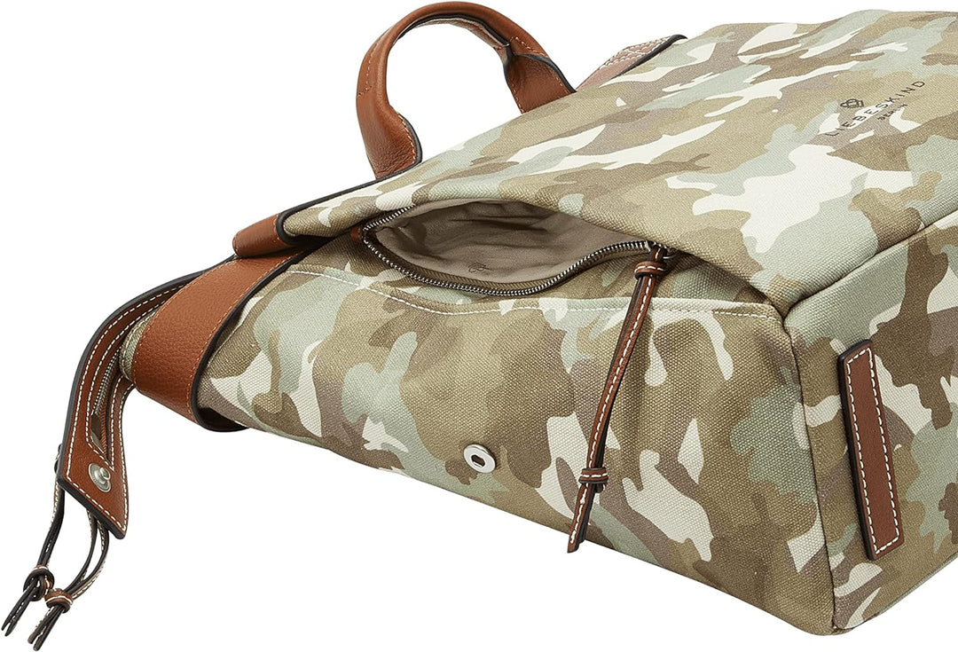 Liebeskind Berlin GRAY CANVAS backpack, Large (HxBxT 38.5cm x 28cm x 14.5cm)
