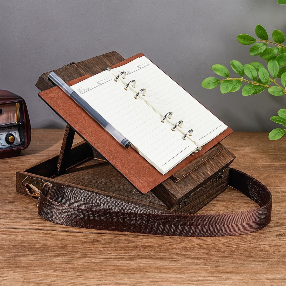 SUPERFINDINGS Schreiber Messenger Holzkasten Tischstaffelei Kasten Malpinsel Werkzeug Aufbewahrungsk