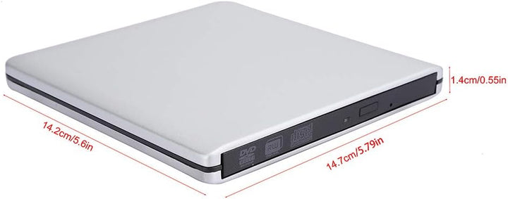 Externes CD Laufwerk USB 3.0 Externe Hochgeschwindigkeits DVD/CD-RW Laufwerke Externer Aluminium Kar