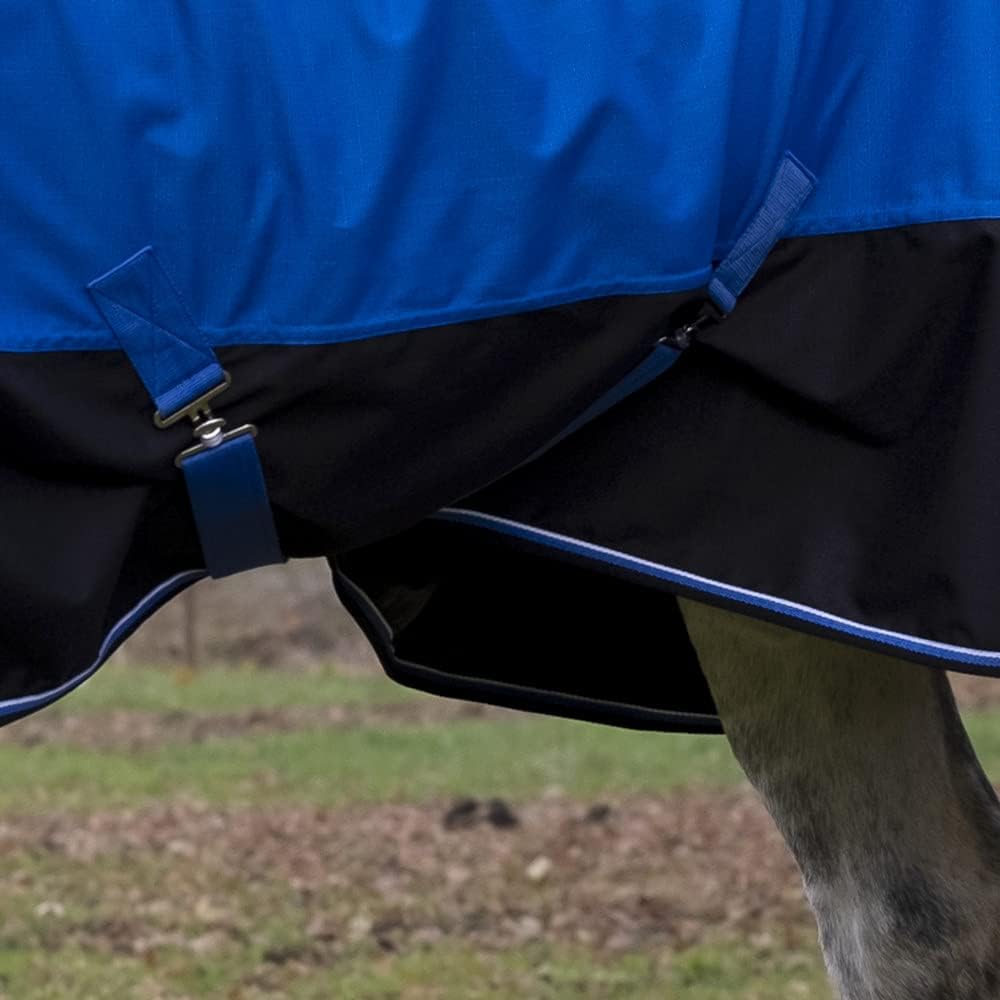 Equi-Theme EQUITHEME Decke Aisance 1200D ? 50 g ? Farben ? Blau/Schwarz, Grösse Decke ? 6.9 Bleu/Noi