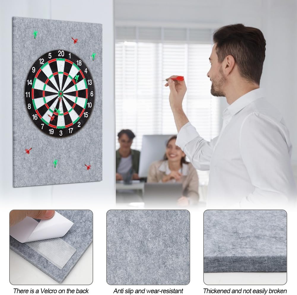 Dartboard Wandschutz, Filz-Dartboard-Wandschutz Selbstklebend Dartscheiben Umrandung, Dart Wandschut