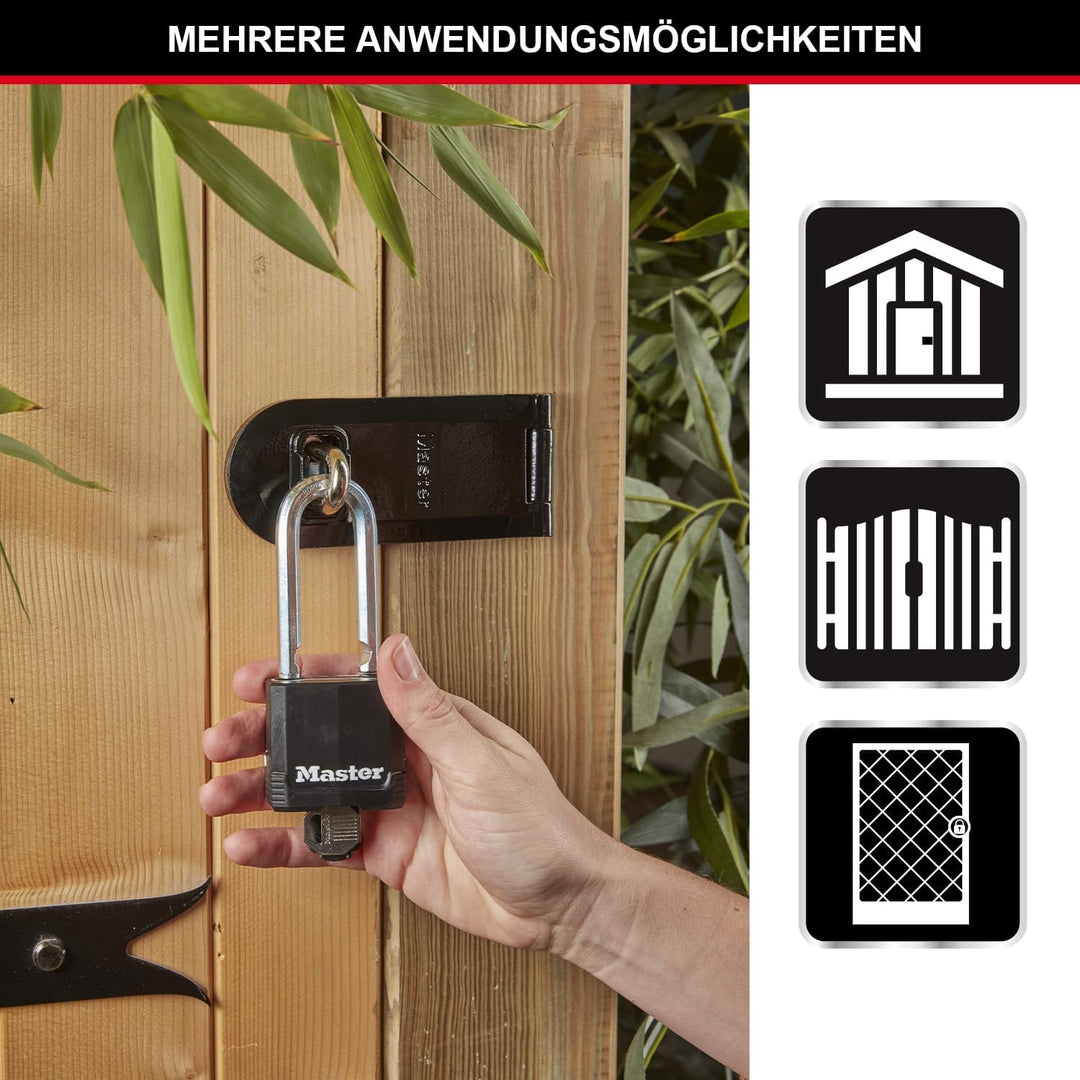 MASTER LOCK Hochleistungsvorhängeschloss [Schlüssel] [Beschichteter laminierter Stahl] [Wetterfest]