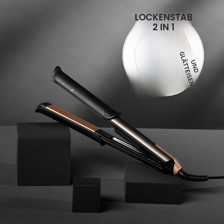 Remington ONE Glätteisen &amp; Lockenstab [2in1 Multistyler] Glätt-/ Lockenmodus mit zuschaltbarer behei