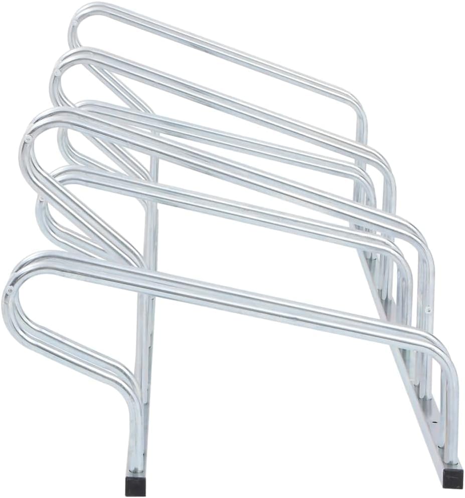 vidaXL Fahrradständer, Aufstellständer für 6 Fahrräder, Radständer Freistehend, Mehrfachständer Bode